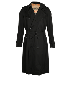 Burberry Chelsea Trench Coat, Mens, Cotton, Black Sz XL, 2*