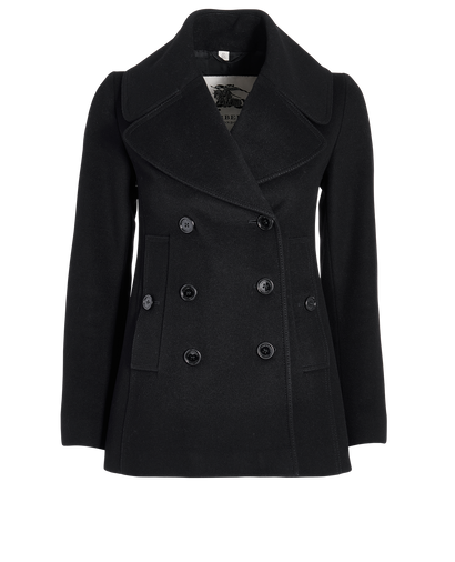 Burberry Short Peacoat, front view