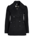 Burberry Short Peacoat, front view