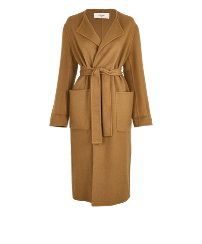 Celine Belted Long Coat, front view