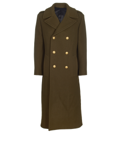 Celine Military Coat, Wool/Polyamide, Khaki, UK 8, 3*