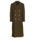 Celine Military Coat, &pound;1,100, Clothing, Khaki, Polyester (Polymer)/Wool, Front view