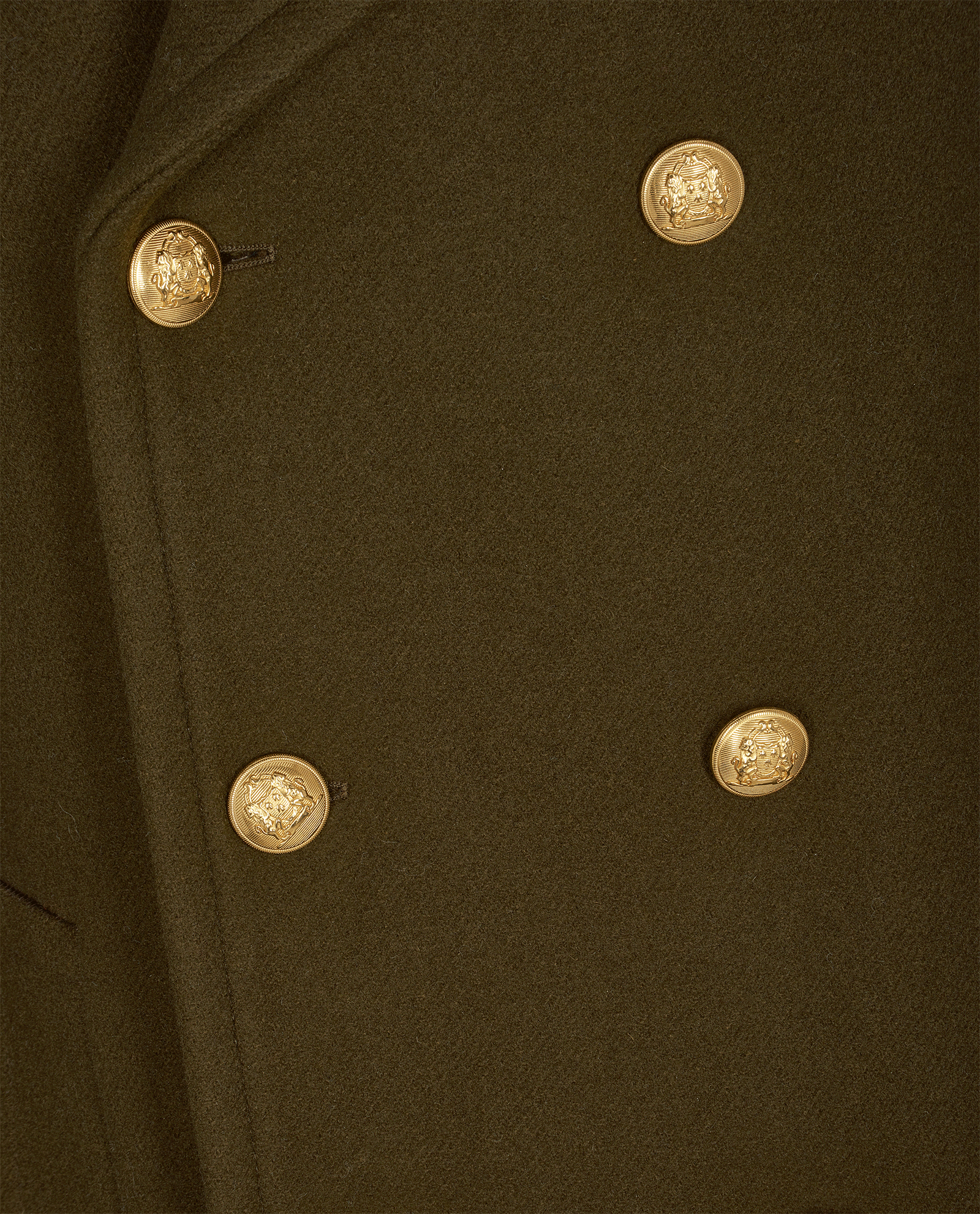 Celine Military Coat, &pound;1,100, Clothing, Khaki, Polyester (Polymer)/Wool, Other view