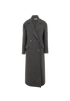 Celine Double Breasted Coat, &pound;850, Clothing, Grey, Wool, Front view