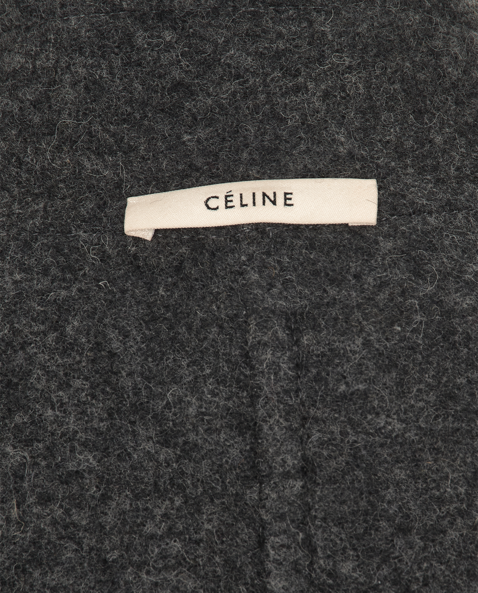 Celine Double Breasted Coat, &pound;850, Clothing, Grey, Wool, Other view
