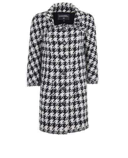 Chanel Houndstooth Coat, front view