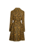 Chanel Tweed Long Belted Coat, back view