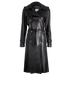 Chanel Lined Leather Trench Coat, front view