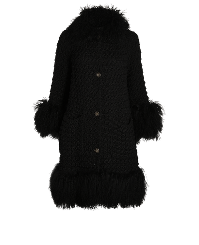 Chanel Mid-Length Crochet Coat, front view