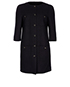 Chanel Tweed Midi Coat, front view