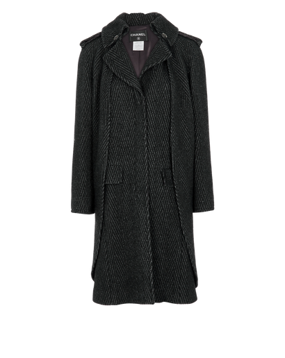 Chanel Helinbone Coat, front view