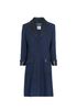 Chanel Midi Length Coat, &pound;750, Clothing, Blue, Cotton/Silk, Front view