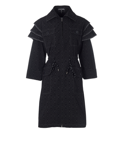 Chanel 2018 Camellia Lightweight Parka, front view