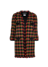 Chanel 07A Tweed Midi Coat, £1,100, Clothing, Black/Blue/Green/Red/Yellow, Acrylic Plastic/Wool, Front view