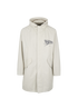 Christian Dior Logo-Print Hooded Coat, front view