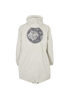 Christian Dior Logo-Print Hooded Coat, back view