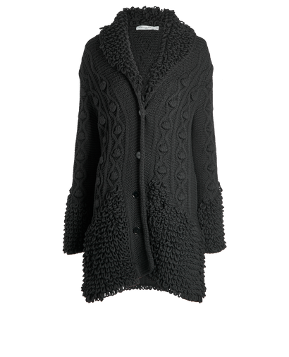 Christian Dior Cable Knit Coat, front view