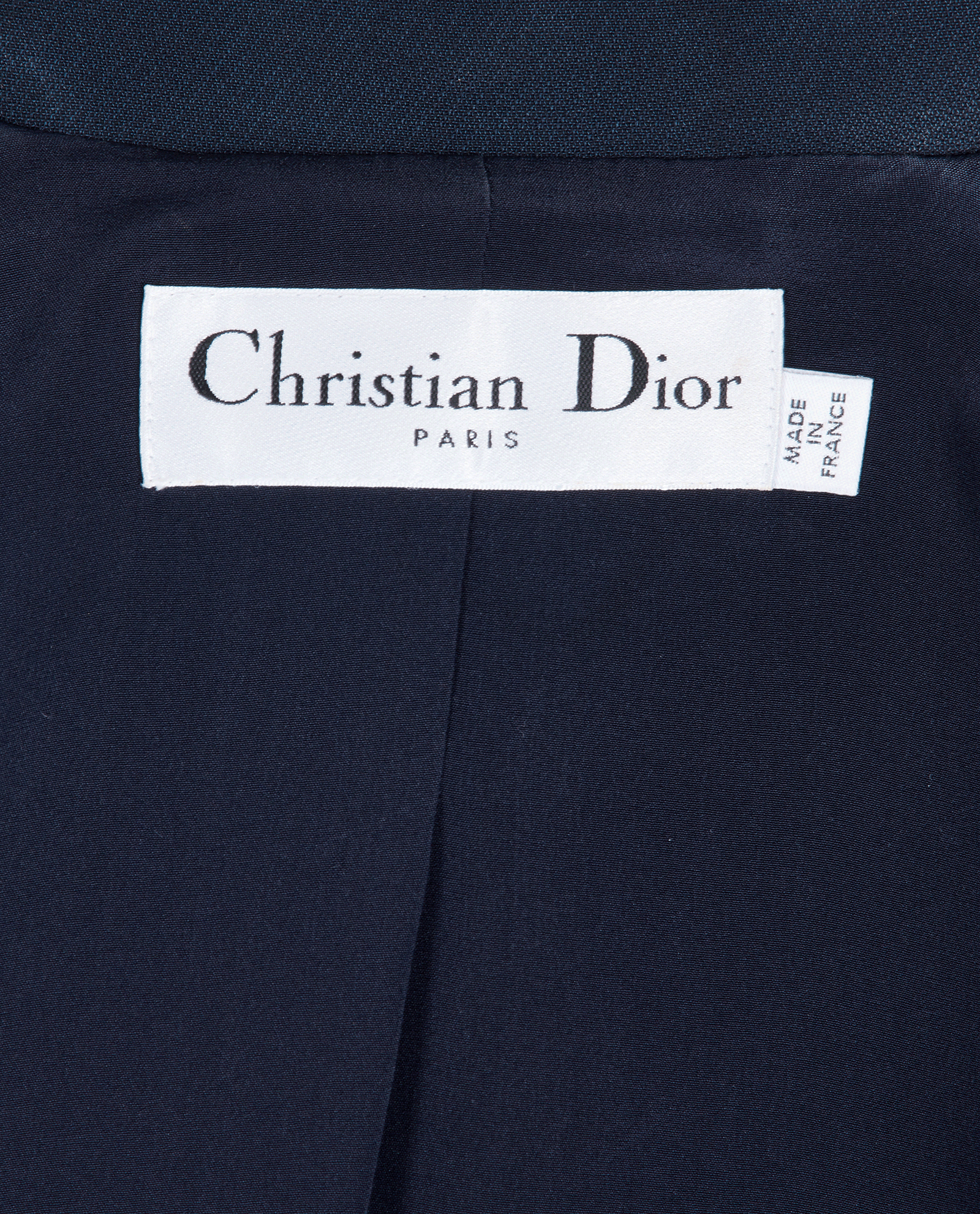 Christian Dior Midi Belted Coat, &pound;850, Clothing, Navy, Wool, Other view