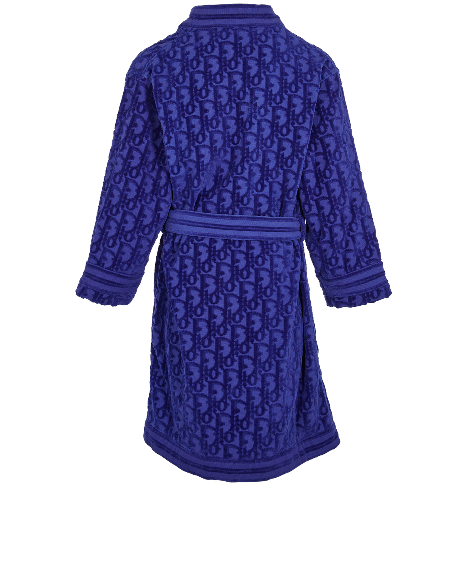 Christian Dior Oblique Jacquard Bathrobe, &pound;450, Clothing, Blue, Cotton, Back view