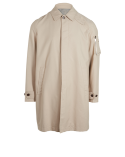 Christian Dior Trench Coat, Mens, Cotton/Poly, Beige, Sz M, 2*