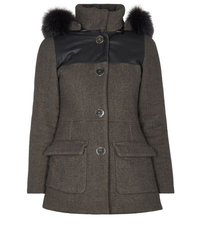 Christian Dior Hooded Coat, front view