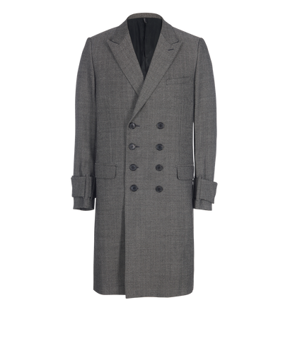 Christian Dior Herringbone Tweed Coat, front view