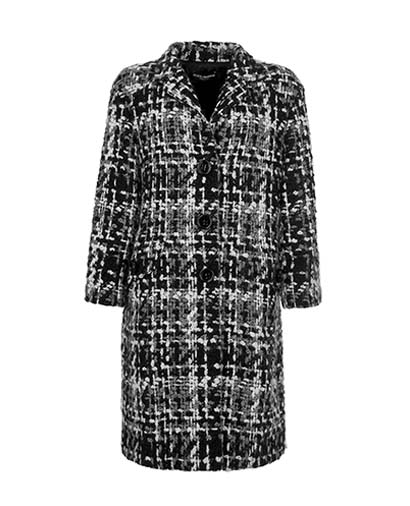 Dolce & Gabbana Tweed Coat, front view