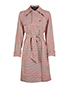 Dolce and Gabbana Plaid Trench, front view