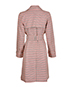 Dolce and Gabbana Plaid Trench, back view