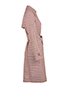 Dolce and Gabbana Plaid Trench, side view
