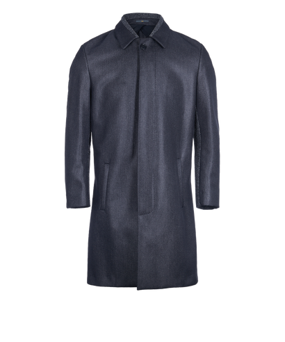 Fendi Herringbone Long Coat, front view