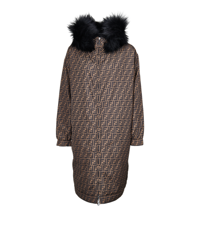 Fendi Long FF Parka, front view