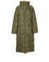 Ganni Tech Puffer Recycled Longline Coat, front view