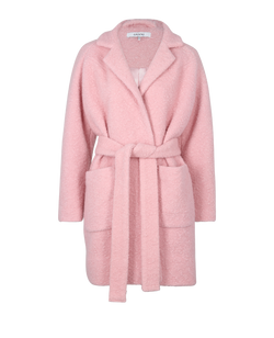 Ganni Teddy Coat, Wool, Pink, UK12, 3*