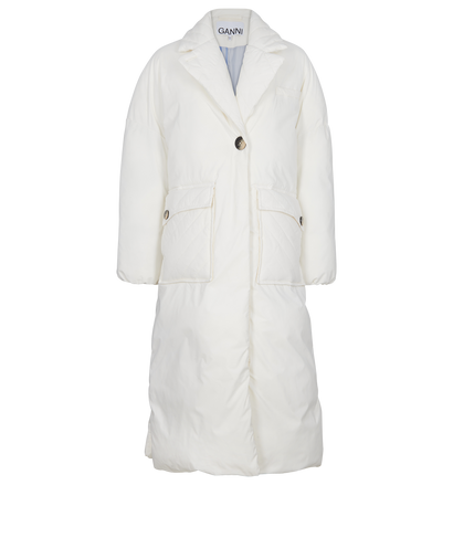 Ganni Padded Long Coat, front view
