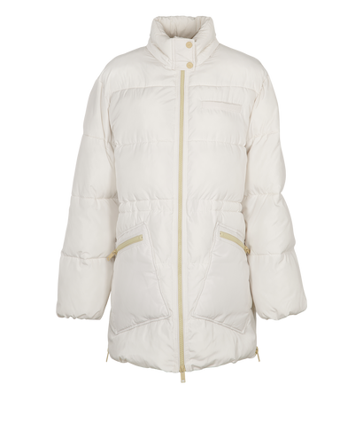 Ganni Tech Short Puffer Coat, front view