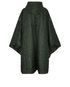 Ganni Recycled Ripstop Quilted Hooded Cape Coat, back view