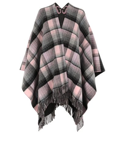 Gucci Check Poncho, front view