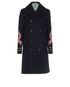 Gucci Double Breasted Coat, &pound;1,100, Clothing, Navy, Wool, Front view