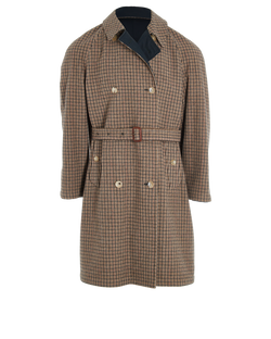 Gucci Reversible Belted Coat, Mens, Wool, Brown, Sz XS, 2*
