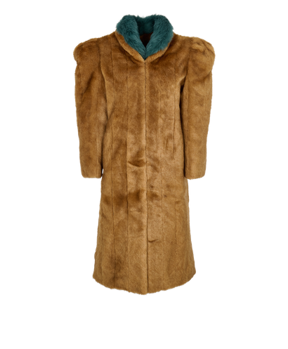 Gucci Long Faux Fur Coat, front view