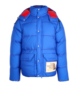 Gucci X The North Face Puffer Jacket, Mens, Polyamide, Blue, Sz S, 3*