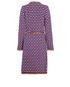 Gucci Stitched Tweed 2019 Belted Coat, back view