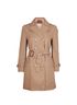 Gucci Pearl Button Trench, £550, Clothing, Brown, Cotton, Front view