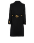 Gucci GG Large Button Coat, back view