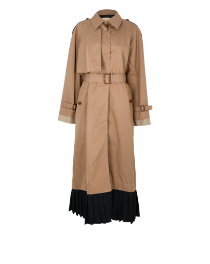 Gucci Pleated Hem Trench Coat, front view