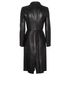 Gucci Vintage Leather belted Coat, back view