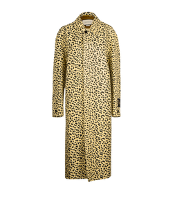 Gucci Cheetah Print Coat, Cotton, Yellow, Sz XL, 3*