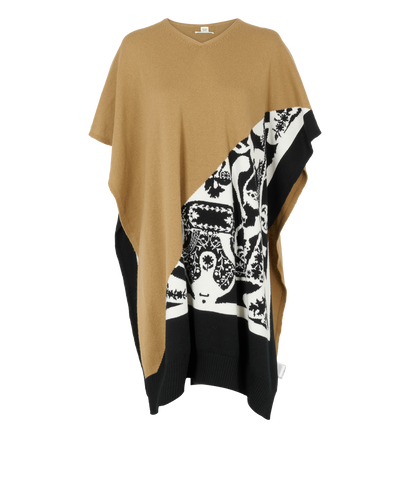 Hermes Knitted Poncho, front view