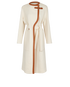 Hermes Long Belted Coat, &pound;2,800, Clothing, Cream, Cashmere, Front view
